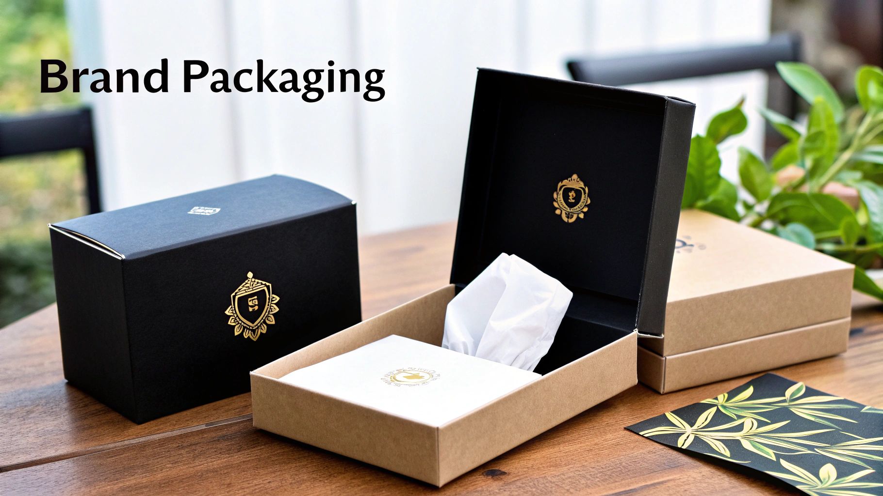Custom branded gift boxes from an apparel fulfillment service preserving your unboxing experience